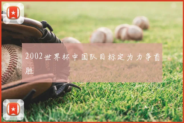 2002世界杯中国队目标定为力争首胜